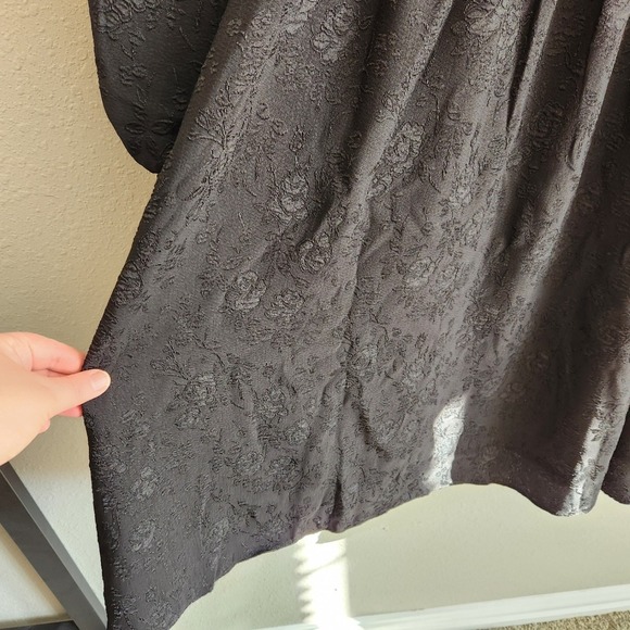 Draper James Size 2X Black Long Sleeve Smocked Waist Dress - Picture 12 of 12